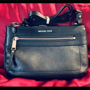 Michael Kors Black Leather Crossbody